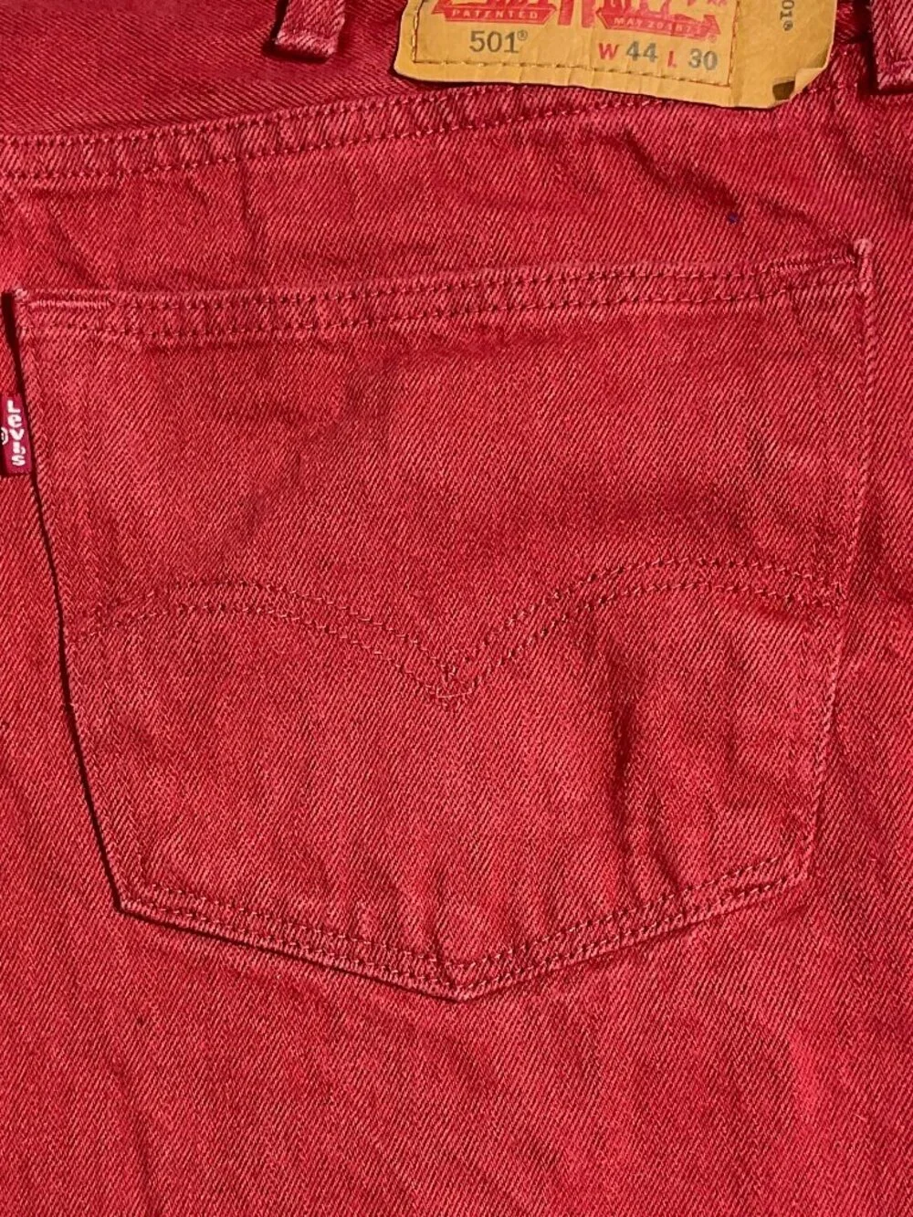 Levi's Men's Straight Jeans in Deep Red